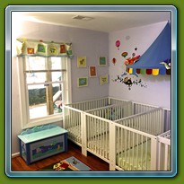 Infant & toddler crib area