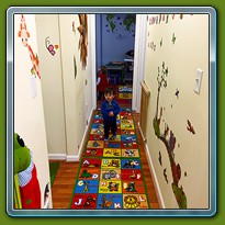 Corridor between Infant/toddler area and activity room 